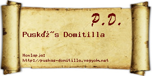 Puskás Domitilla névjegykártya